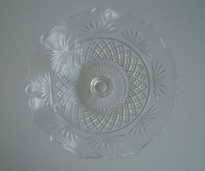 Depression Era Glass Pedestal Dishes and Carousel 2