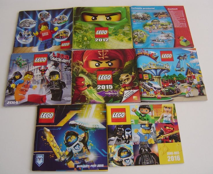 Lego Catalogues x 8 2011 to 2016 Carousel 1