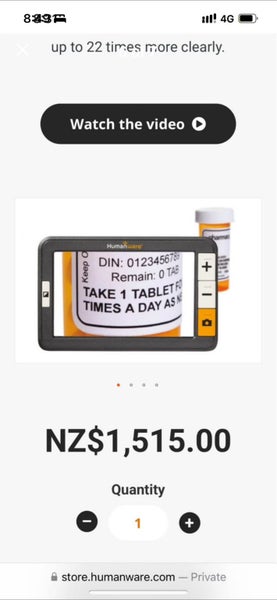 Explore 5 Pocket size Video Magnifier Carousel 2