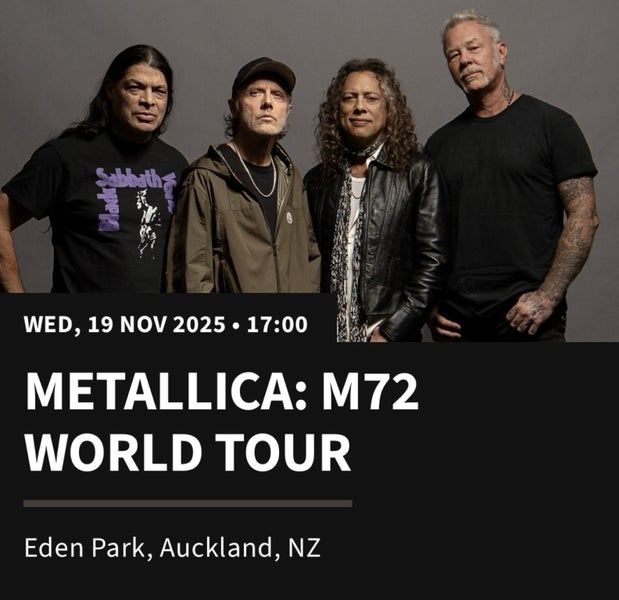 1 x Metallica Enhanced Experience Ticket Carousel 1