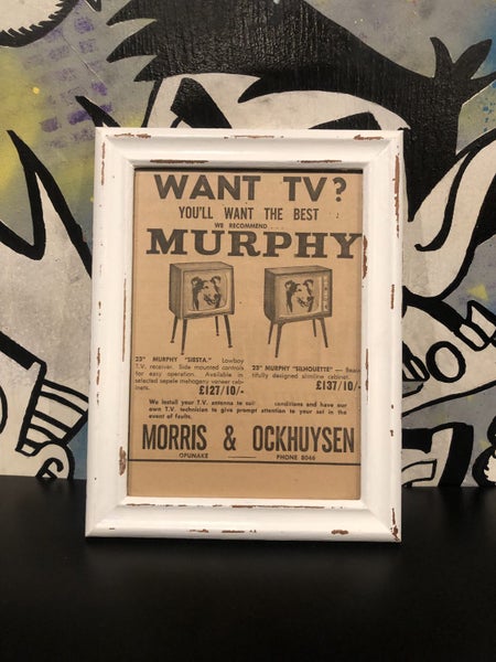 Vintage framed newspaper advertisement Carousel 1