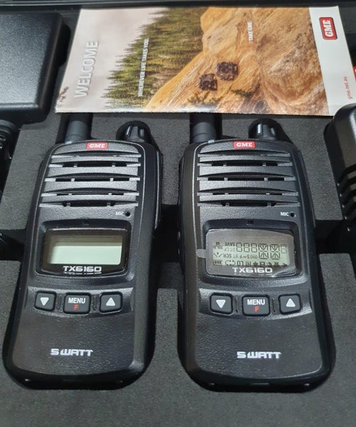 GME TX6160TP 5/1 Watt UHF CB Handheld Radio Twin Pack Carousel 6