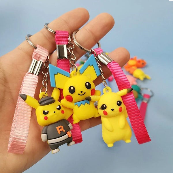 NNEOBA 24Pcs/Set Random Pokemon Keychain Carousel 5
