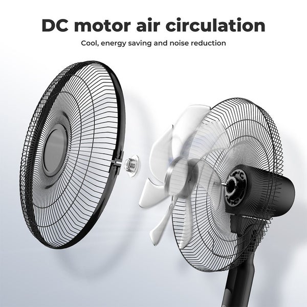 Spector Pedestal Fan Oscillating 28 Speeds Standing Cooler with Remote Control Carousel 2
