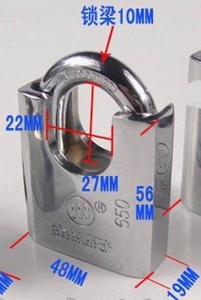 Anti theft Heavy Duty Hard Steel Key Padlock with 3 Unique Keys M Size Carousel 3