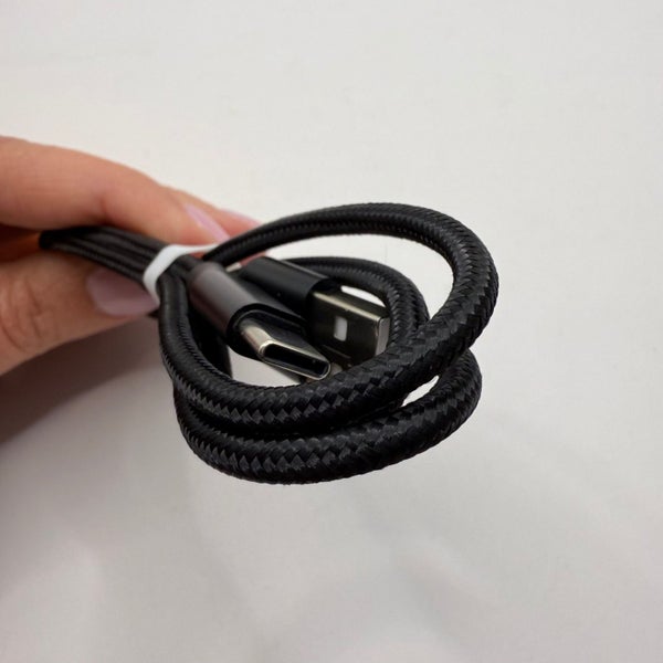 USB-A to USB-C Braided 1m Charging Cable Carousel 2