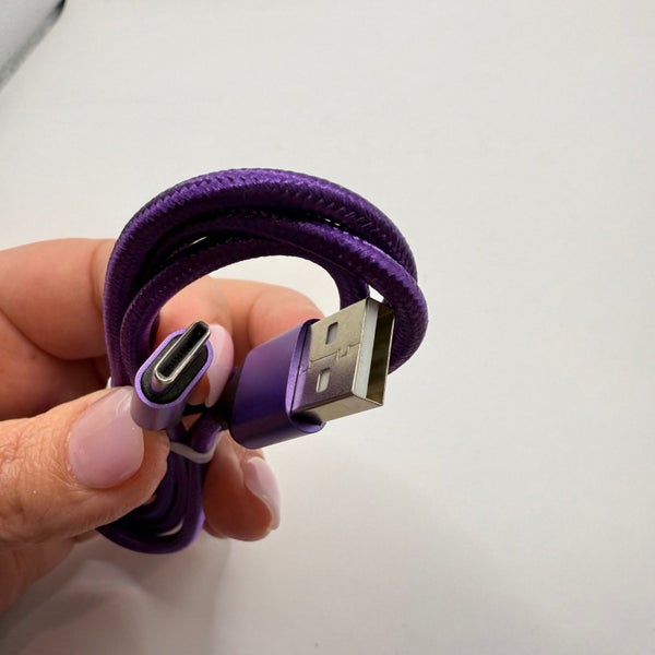 USB-A to USB-C Braided 1m Charging Cable Carousel 4