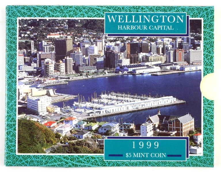 1999 New Zealand "Wellington City" Brilliant Uncirculated $5 Coin - Lot W675 Carousel 2