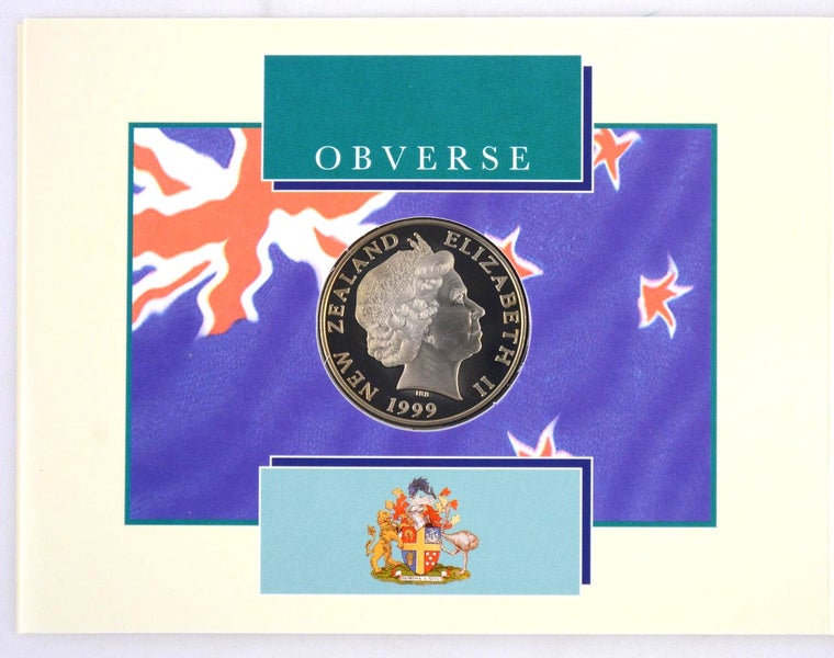 1999 New Zealand "Wellington City" Brilliant Uncirculated $5 Coin - Lot W675 Carousel 5