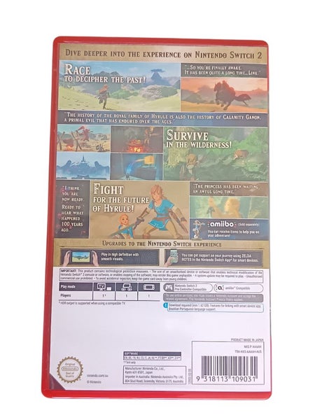 Legend Of Zelda Breathe of the Wild Nintendo Switch 2 Carousel 3