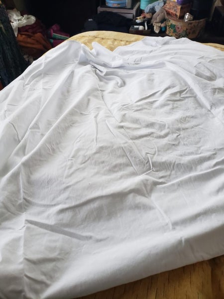 Antique French linen single sheets- one pair Carousel 4