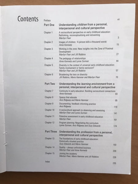 Early Chilhood Learning Communities: Sociocultural Research in Practice Carousel 2