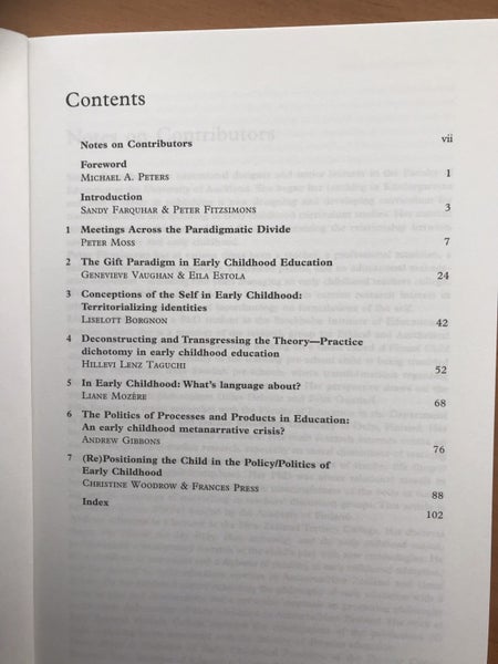 Philosophy of Early Childhood Education : Transforming Narratives Carousel 2