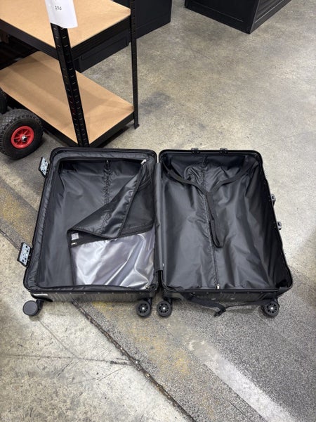 Aluminum Luggage Set Dark Grey Carousel 1