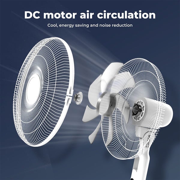 Spector Pedestal Fan Tilt & Oscillating 28 Speed Cooler Timer Adjustable Height Carousel 2