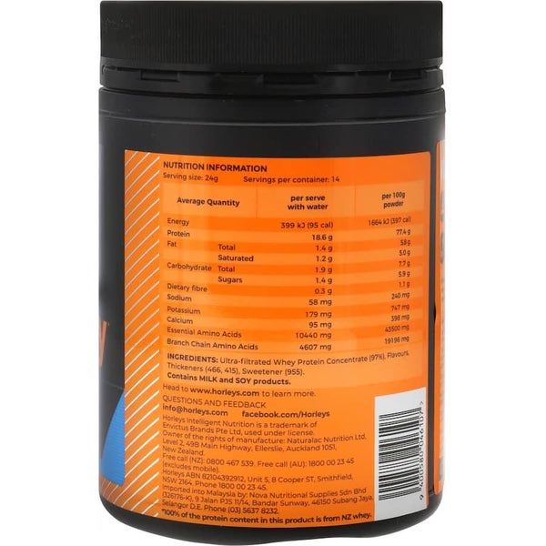 Horleys Nutrition Formula 100% Whey Vanilla 340g Carousel 3