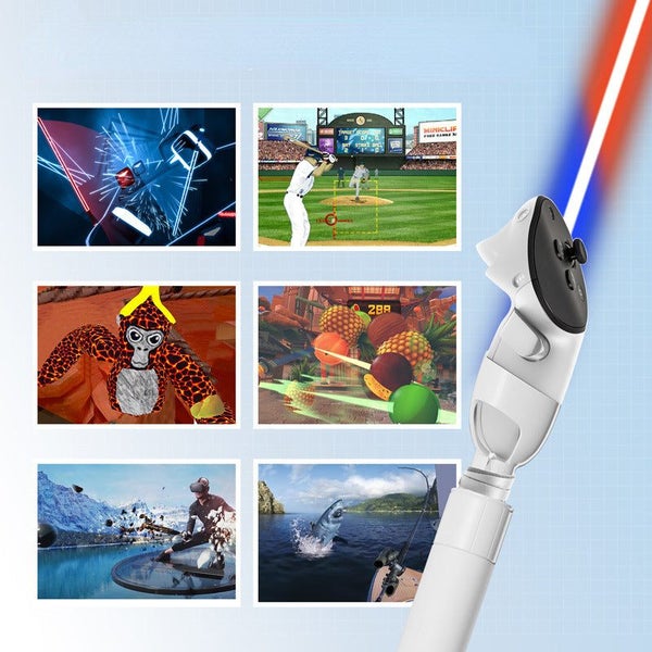 Meta Quest 3 Lightsaber Controller Extension Pole Stand - VR Glasses Accessor... Carousel 3