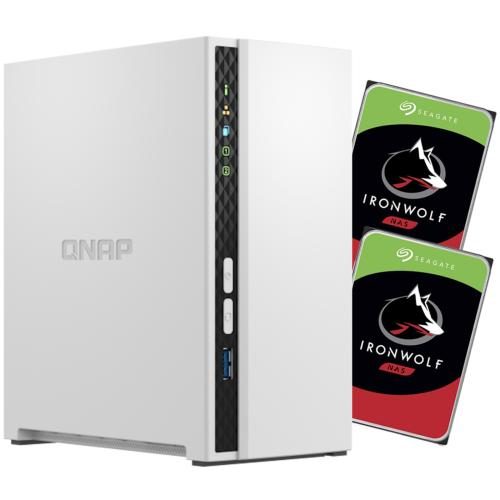QNAP TS-233 2-Bay NAS with 2x 8TB NAS HDD Bundle [BDLQNP233100] Carousel 1