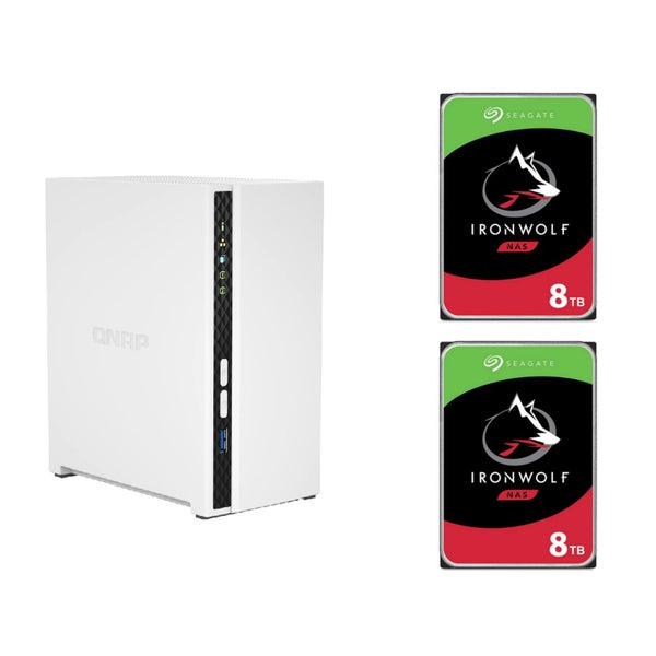 QNAP TS-233 2-Bay NAS with 2x 8TB NAS HDD Bundle [BDLQNP233100] Carousel 2