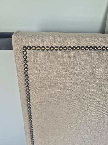 Beautiful 100% Linen Single Headboard. Two available. Carousel 2