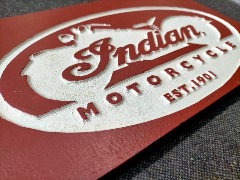 Indian motorcycle sign Carousel 2