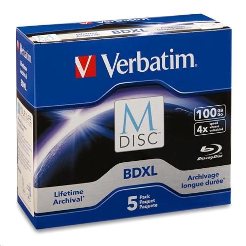 Verbatim 98913 M-Disc BDXL 100GB 4X branded 5pk retail box [98913] Carousel 1