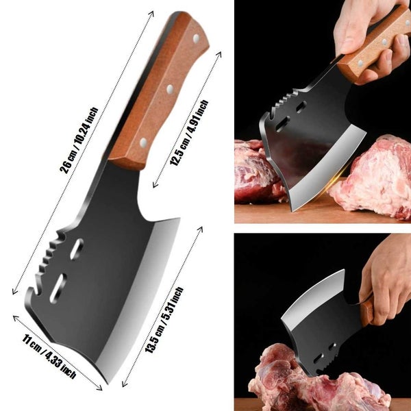 NEW new Meat Cleaver Kitchen Knife Butcher Knife Meat Cutting *Sale NOW* Carousel 2