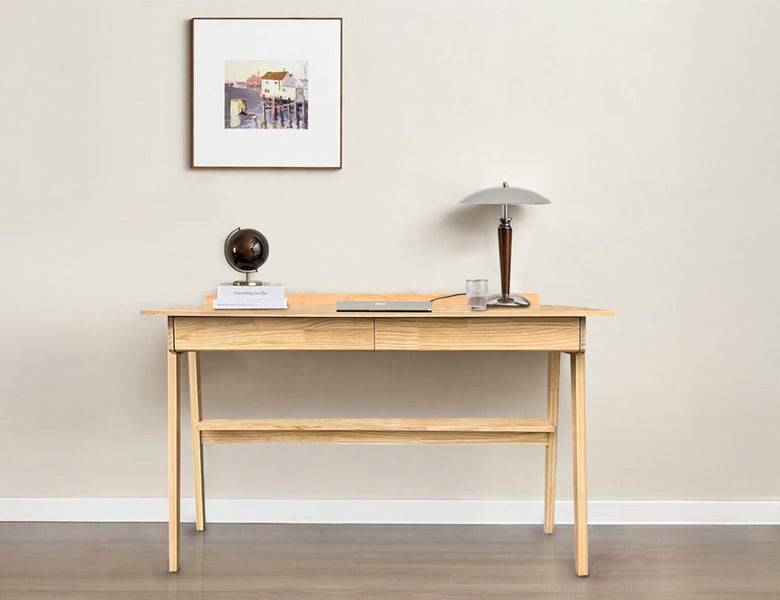“Final stock clearance " Pine Wood Study Computer Desk - 120cm Carousel 2