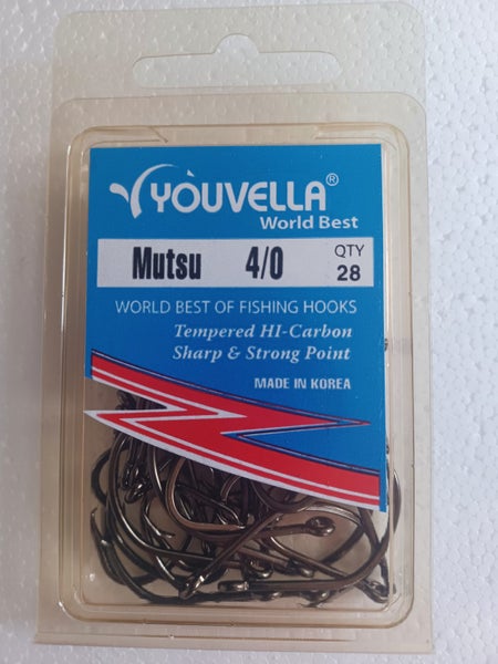 Youvella Bulk Mutsu 4/0 Hooks 28 pack Carousel 1
