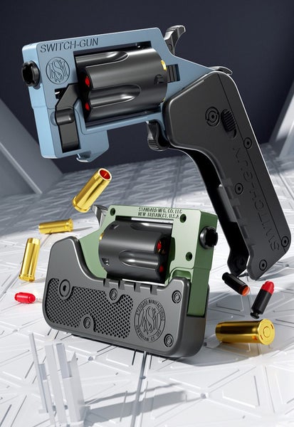 Folding Revolver Toy Dart Launcher Carousel 2