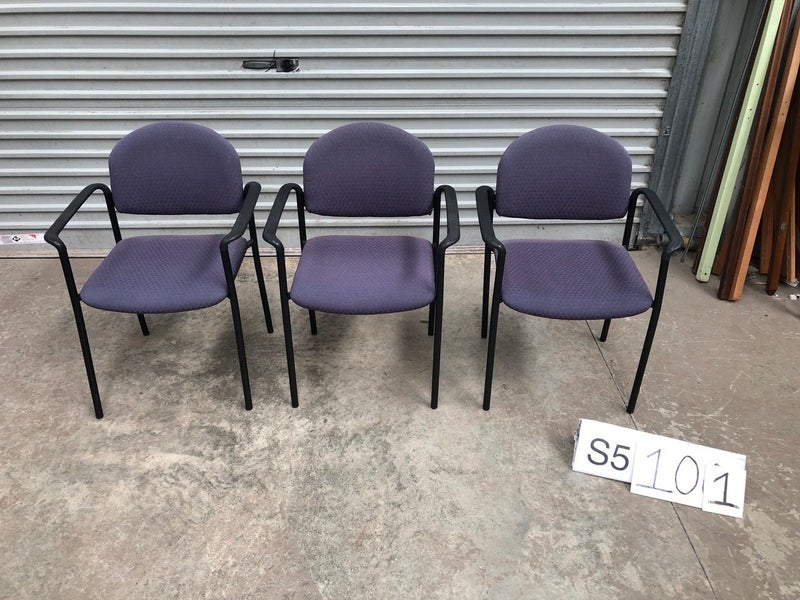 S5101 C2 - Office Chairs x 3 (Waiting / Reception Room) Carousel 1