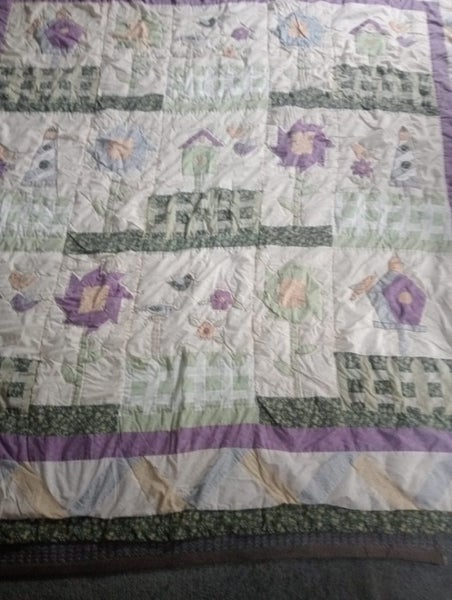 STUNNING PATCHWORK BLANKET AMAZING DESIGNS HOURS OF WORK Carousel 2