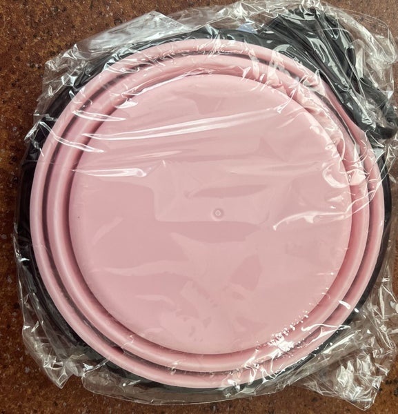 Foldable Pet Bowl Pink NEW (B37) Carousel 1