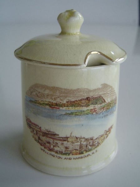 Crown Devon Wellington Harbour Lidded Pot Carousel 1