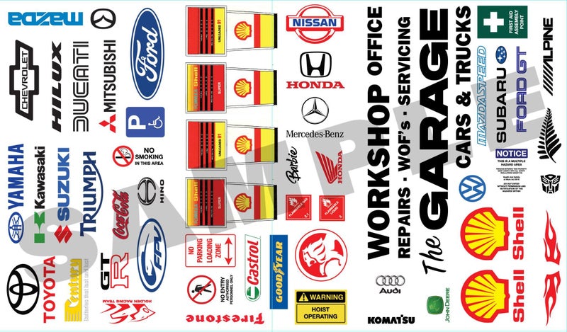 Stickers for your Toy Garage Carousel 1