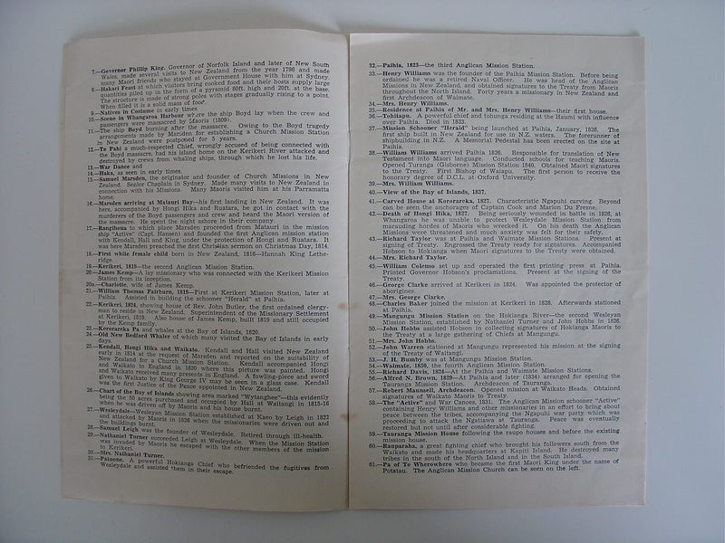 Historic Waitangi Vintage Pamphlet Admiss Ticket Carousel 2