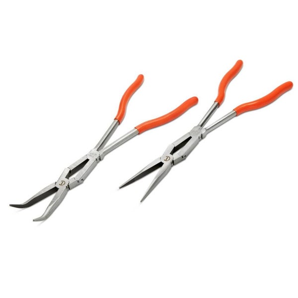 Crescent 2Pc X2™ Straight & Bent Long Nose Dipped Plier Set Carousel 1