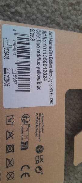 Uhlsport Fire Edition Absolutgrip Half-Negative Fit Goalkeeper Gloves Carousel 1