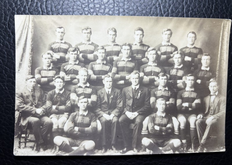 Early rugby team postcard Dunedin Carousel 1