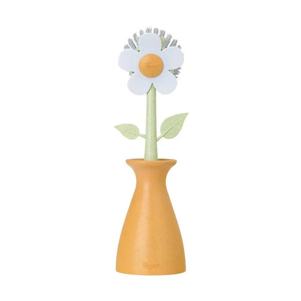 Florganic Dish Brush With Vase by Vigar Carousel 12