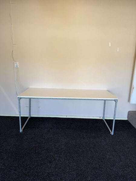 Stylish Industrial Desk – Galvanised Pipe Frame & Melamine Top - 1480 mm Carousel 2
