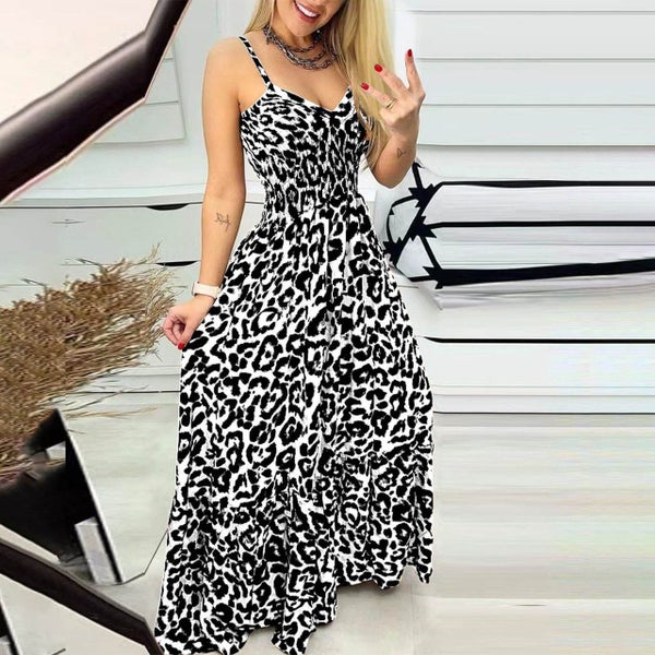 Butterfly Leopard Printed Camisole Dress Carousel 2