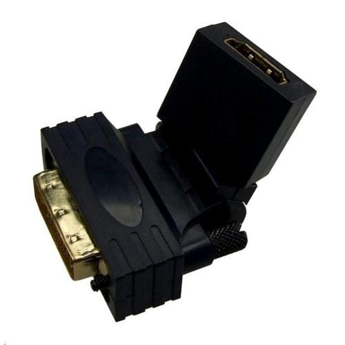 Dynamix A-HDMIF-DVIM HDMI Female to DVI-D (24+1) Male Swivel Adapter Carousel 1