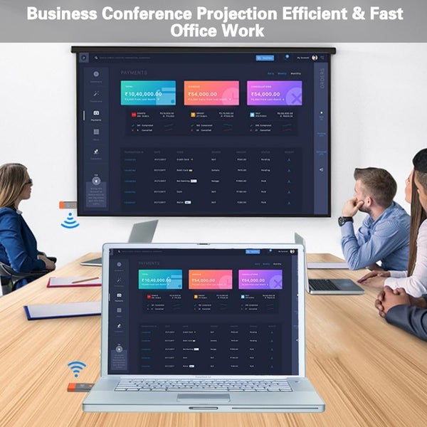 Wireless HDMI Video Transmitter and Receiver Extender TV Stick Dongle Adapter Carousel 7