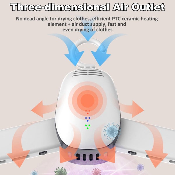 Clothes Dryer, Hang Clothes Dryer UV Sterilization Portable Travel Home Carousel 2