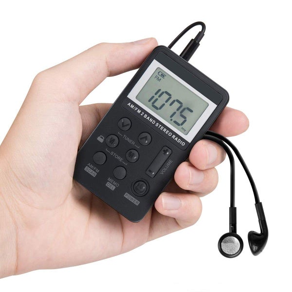 Mini AM/FM Portable Pocket Radio with USB Charging Carousel 1