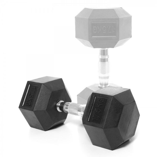Hex Dumbbell Weight Hexagonal 17.5KG Carousel 1