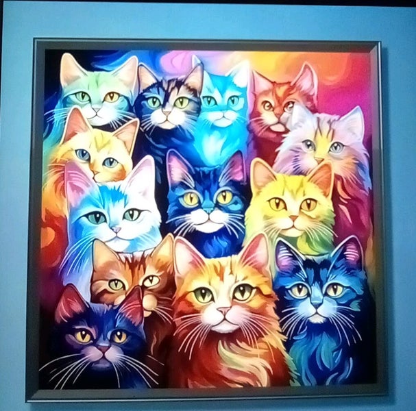 THE CATTAGE - Adorable 5D Vibrant Cartoon Cat Diamond Painting Kit Fun All Ages Carousel 2