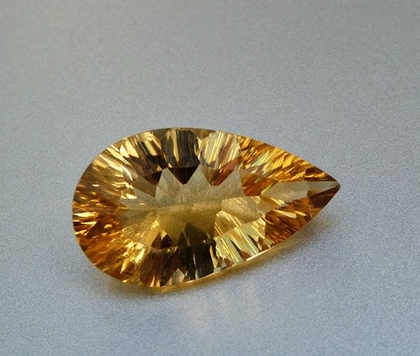 $1RE 12.65CT Buy Now $1250 BEAUTIFUL PEAR 100% NATURAL GOLDEN YELLOW CITRINE Carousel 2
