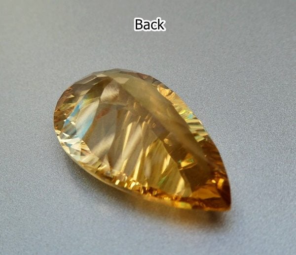 $1RE 12.65CT Buy Now $1250 BEAUTIFUL PEAR 100% NATURAL GOLDEN YELLOW CITRINE Carousel 3
